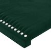 vidaXL Cabeceira Verde Escuro 80x5x118/128 cm Veludo
