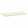 vidaXL Almofad&atilde;o p/ banco de jardim 100x50x3cm tecido oxford creme