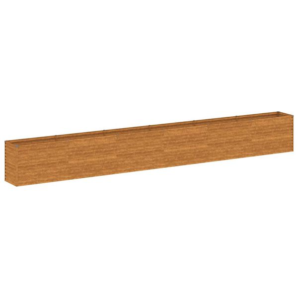 vidaXL Canteiro elevado de jardim 578x50x69 cm A&ccedil;o Corten