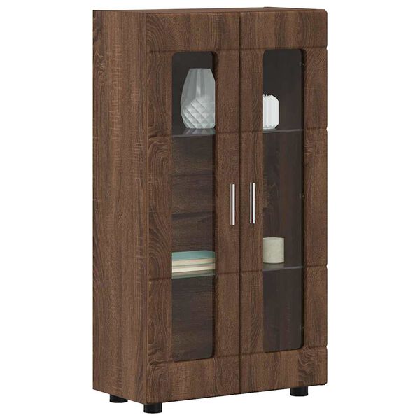 vidaXL Buffet com prateleira FLORIN Carvalho Marrom 55,5 x 29 x 103 cm