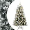 vidaXL &Aacute;rvore de Natal artificial com ramos articulados e bolas 150 cm