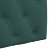 vidaXL Cabeceira Suspensa Verde Escuro 190 x 55 x 7 cm tecido