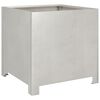 vidaXL Vaso/floreira de jardim 2 pcs 40x40x40 cm a&ccedil;o inoxid&aacute;vel