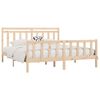 vidaXL Estrutura de cama 200x200 cm madeira de pinho maci&ccedil;a