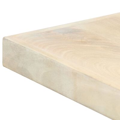 vidaXL Mesa de jantar 160x80x75 cm madeira de mangueira maciça branco
