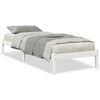 vidaXL Cama extra longa sem colch&atilde;o 80x220 cm pinho maci&ccedil;o branco