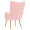 vidaXL poltrona Rosa 62 x 67 x 95,5 cm Tecido Sherpa