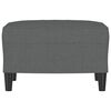 vidaXL Apoio de pés 60x50x41 cm tecido cinzento-escuro