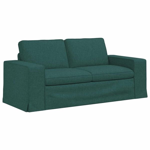 vidaXL Sof&aacute; 140cm Verde Escuro Metal