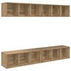 vidaXL Conjunto de m&oacute;vel de TV 4 pcs Carvalho Artesanal
