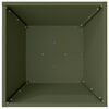 vidaXL Vaso de Jardim 5 pcs Verde Oliva 40 x 40 x 15 cm