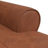 vidaXL Chaise Lounge com almofada Castanho 91 x 157 x 91 cm PU Antigo