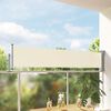 vidaXL Toldo lateral retr&aacute;til para p&aacute;tio 60x300 cm creme