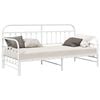 vidaXL Estrutura de cama de dia Branco 90 x 190 cm A&ccedil;o revestido a p&oacute;