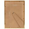 vidaXL Molduras para mesa 5 pcs 15x21 cm MDF dourado