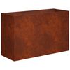 vidaXL Vaso de Jardim Ferro Enferrujado 80 x 40 x 50 cm A&ccedil;o Corten
