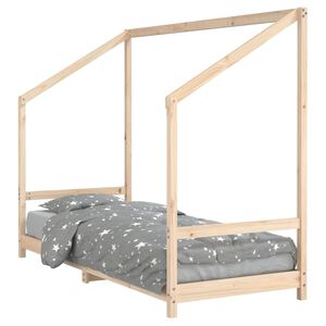 vidaXL Estrutura de cama infantil 80x200 cm madeira de pinho maci&ccedil;a
