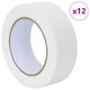 vidaXL Fitas de M&aacute;scara para Pintores 12 pcs Branco 38mm x 50m Papel