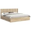 vidaXL Estrutura de Cama com Armazenamento e Cabeceira Carvalho Sonoma