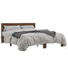 vidaXL Estrutura de cama 150x200cm derivados madeira/metal
