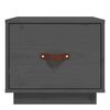 vidaXL Mesas de cabeceira 2 pcs 40x34x35 cm pinho maci&ccedil;o cinzento