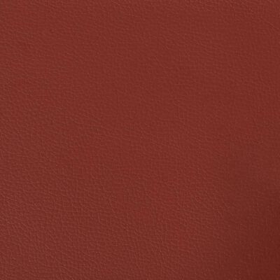 vidaXL Banco 100x35x41 cm couro artificial vermelho tinto