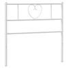 vidaXL Cabeceira de substitui&ccedil;&atilde;o 75 cm metal branco