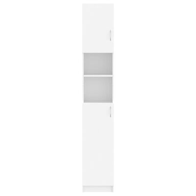 vidaXL Armário de casa de banho 32x25,5x190 cm contraplacado branco