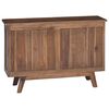 vidaXL Buffet Natural 100 x 30 x 68 cm Madeira de Teca S&oacute;lida