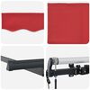 vidaXL Toldo Retr&aacute;til Vermelho 350 x 200 cm tecido