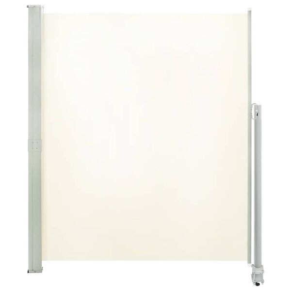 vidaXL Toldo lateral retrátil para pátio 160x300 cm creme