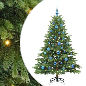 vidaXL &Aacute;rvore de Natal Artificial com 150 LEDs Verde 150 cm PE e PVC