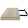 vidaXL Prateleiras parede suspensas 2 pcs 90x23,5x3,8cm MDF carvalho