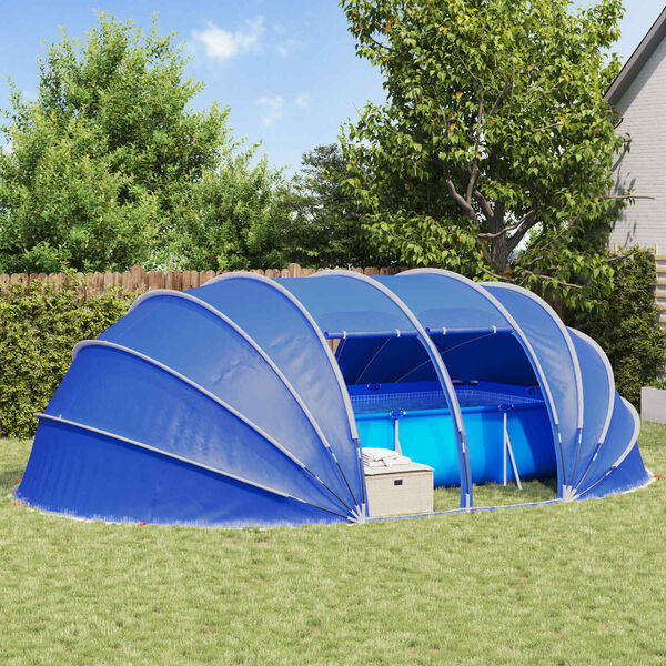 vidaXL Tenda de Piscina Domo Verde 538 x 440 x 204 cm