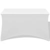vidaXL Capa extens&iacute;vel para mesa 2 pcs 183x76x74 cm branco