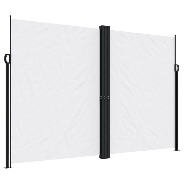 vidaXL Toldo lateral retr&aacute;til 220x600 cm branco