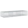 vidaXL Cesto gabi&atilde;o com cobertura 300x100x50 cm ferro galvanizado