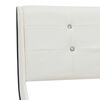 vidaXL Cama + colchão espuma memória 160x200cm couro artificial branco