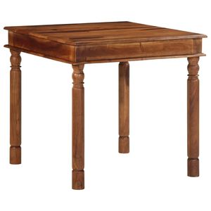 vidaXL Mesa de jantar 80x80x77 cm madeira de ac&aacute;cia maci&ccedil;a