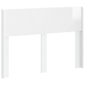 vidaXL Cabeceira Branco Brilhante PB