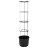 vidaXL Vaso p/ cultivo de tomate &Oslash;39x150 cm polipropileno antracite