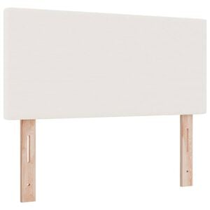 vidaXL Cabeceira Creme 100 cm Tecido de Veludo Cotele