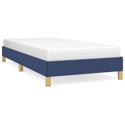 vidaXL Estrutura de cama em tecido 80x200 cm azul