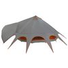vidaXL Tenda Teepee para 9 Pessoas Cinza e Laranja 502 x 502 x 297 cm