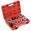 vidaXL 8 pcs kit de expans&atilde;o do tubo de escape a&ccedil;o carbono e alum&iacute;nio
