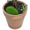vidaXL Plantas bolas de buxo artificiais c/ vasos 2 pcs 41 cm verde