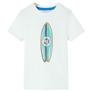 T-shirt de manga curta para crian&ccedil;a cor cru 116