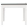 vidaXL 3 pcs conjunto mesa e cadeiras infantil MDF branco e cinzento