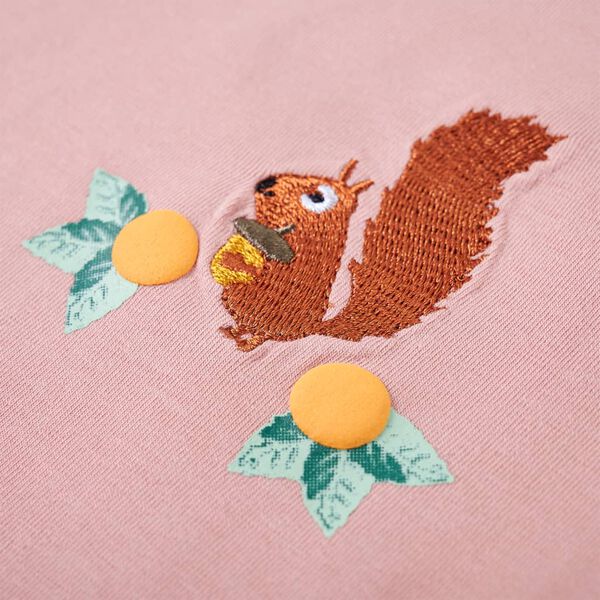 T-shirt de manga comprida para crian&ccedil;a rosa-claro 116