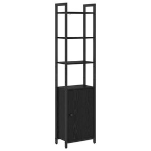 vidaXL Gabinete de Livros 6 n&iacute;veis 40 x 24 x 161 cm Carvalho Preto